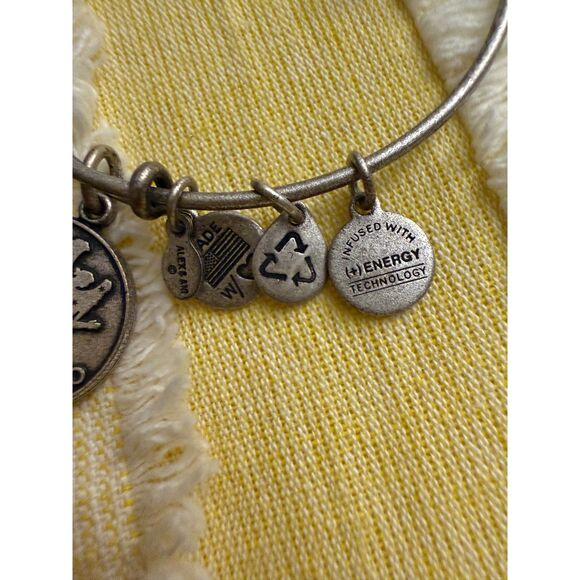 Alex and Ani Bundle of 2 Bracelets Virgo and Swan Charm - Picture 4 of 4